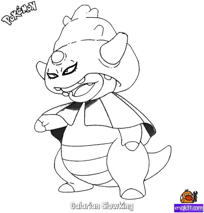 Free printable Galarian Slowking Coloring Page - Free Printable Pokemon Coloring Sheets coloring page